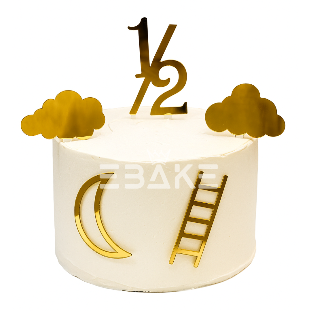 Half Birthday Charms Acrylic Set (5 Pieces)