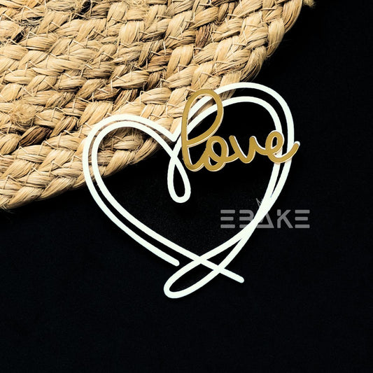 Love Charm/ Mini Cutout 3” Double Colour