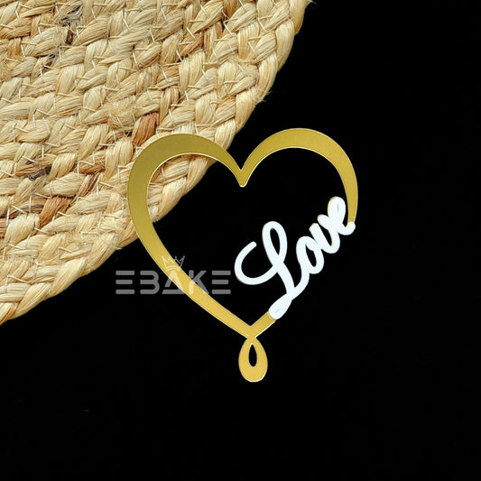 Love Charm/ Mini Cutout 3” Double Colour