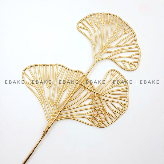 Artificial Golden Ginkgo Leaves - 3 Sizes A290