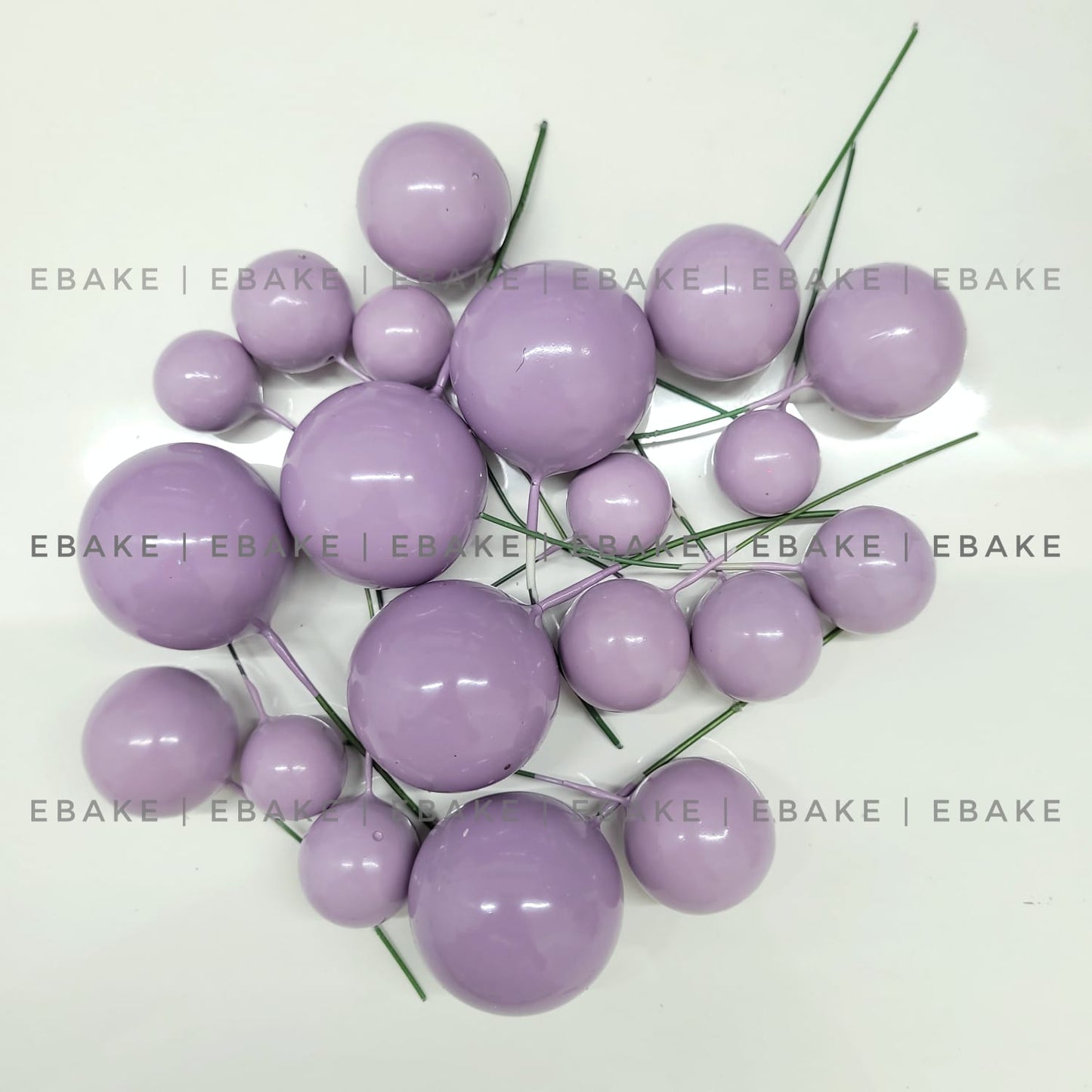 Pastel Lavender Faux Balls - Set Of 20 Pieces