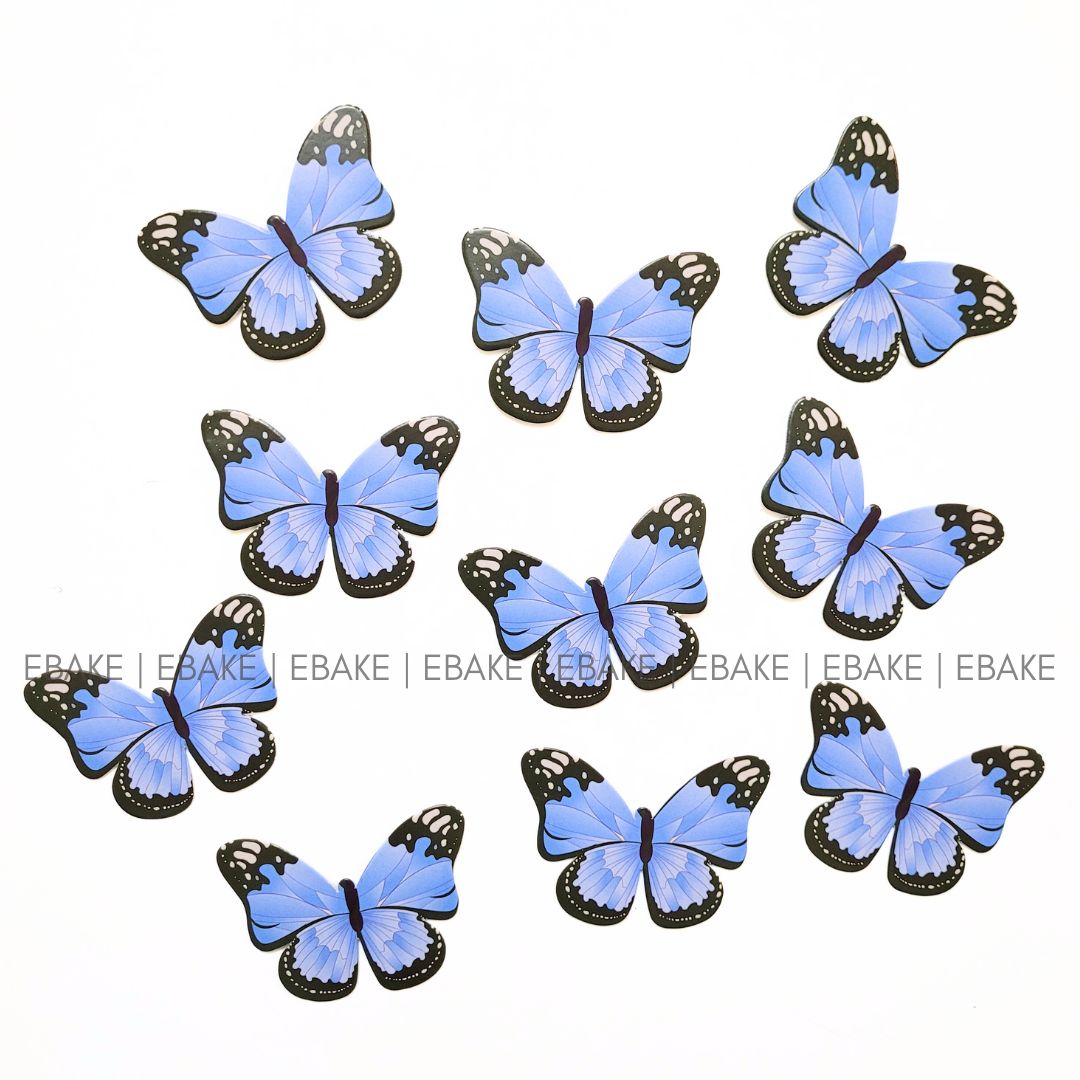 Paper Butterflies - Blue(Set of 10 Pieces)