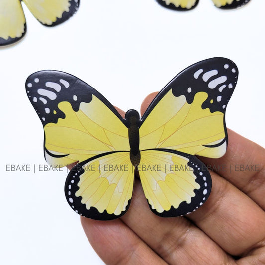 Paper Butterflies - Yellow(Set of 10 Pieces)