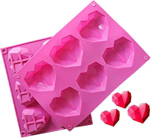 3D Chocolate Heart Silicone Mould