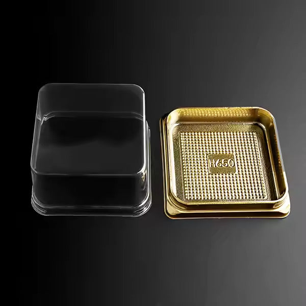 Mini Cake Box/Pastry Box With Transparent Lid (Set of 5) 3*3 Inches Medium