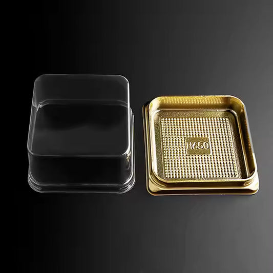 Mini Cake Box/Pastry Box With Transparent Lid (Set of 5) 3*3 Inches Medium