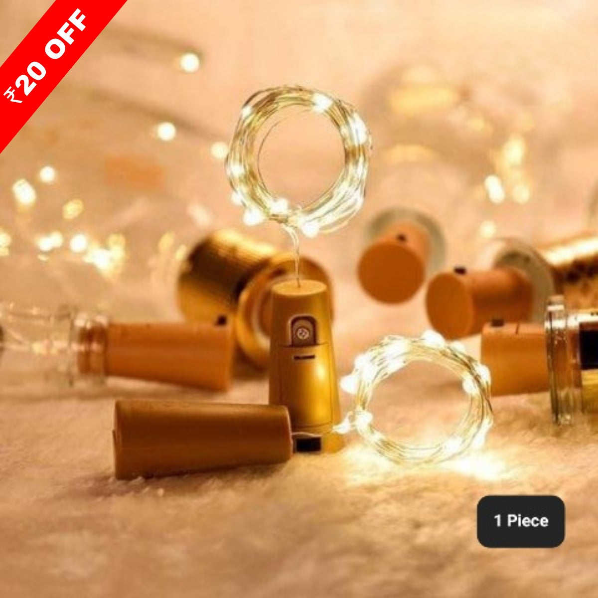 LED String Light/Cork Light - Fairy Light (Single Piece)