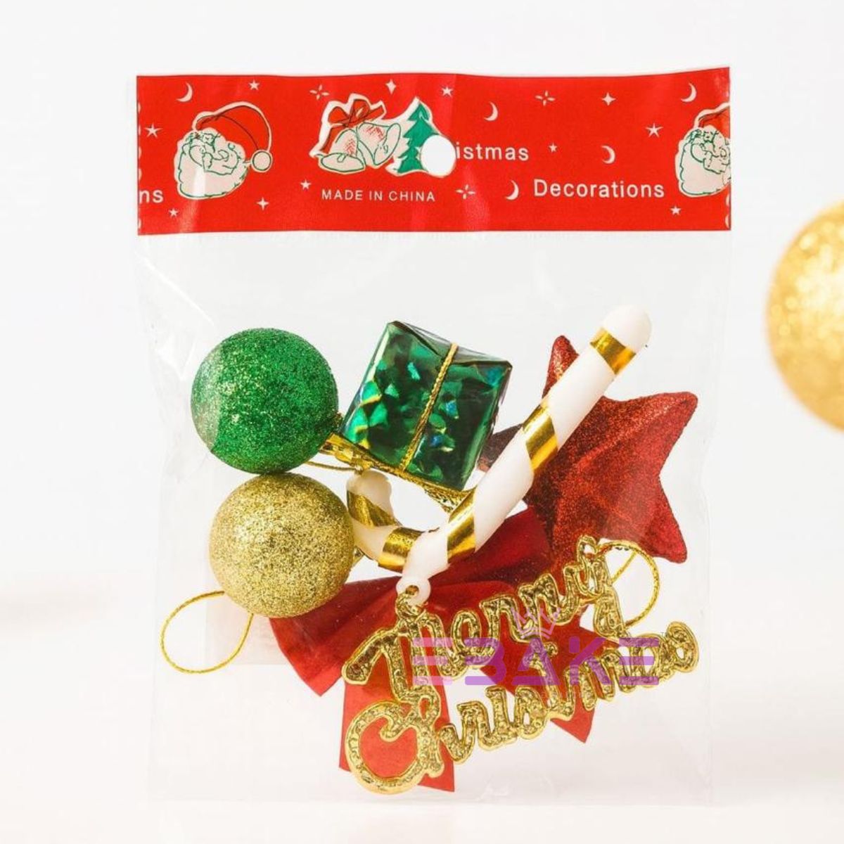 Christmas Decorations /Christmas Tree Ornaments 9210 (Set of 9 Pieces)