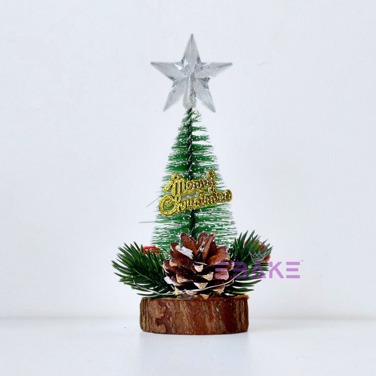 Mini Artificial Tree 6.3 Inch (Single Piece) Christmas Tree With LED Light