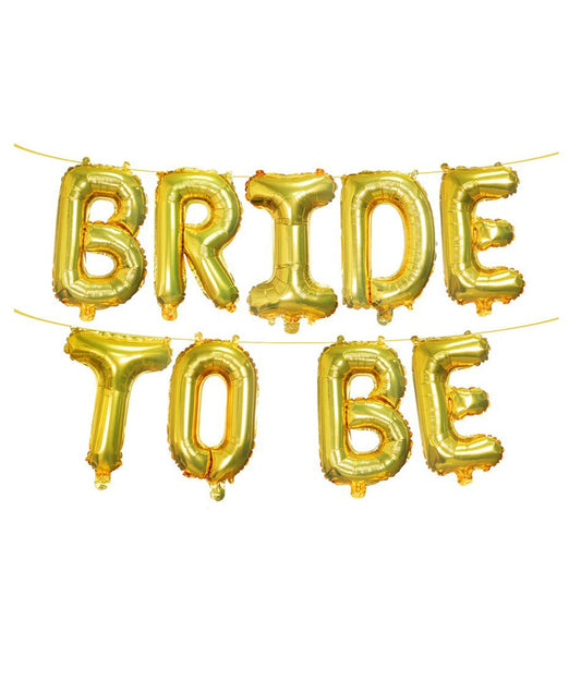 Bride To Be Foil Balloon Gold 16 Inch