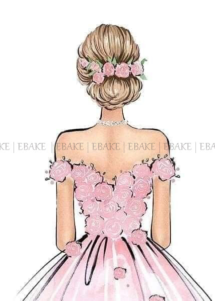 Girl Edible Theme Topper