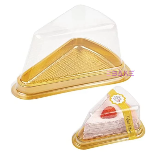Triangle Cake Box/Pastry Box With Transparent Lid (Set of 5)