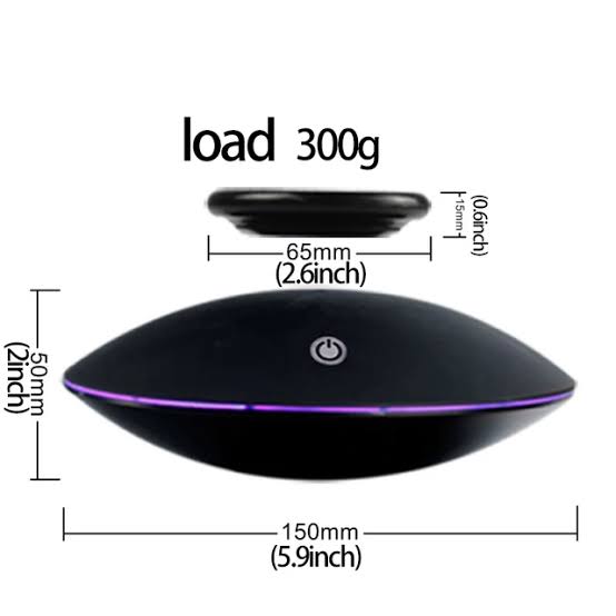 Magnetic Levitating Platform With LED Light Auto Rotating