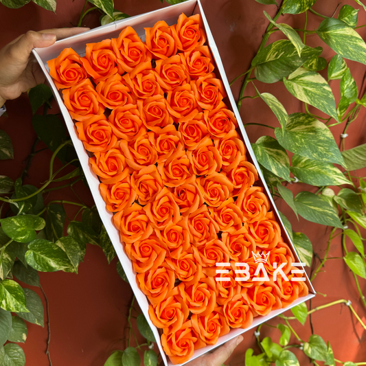 Scented Rose - Orange Full Box (50 Pieces)