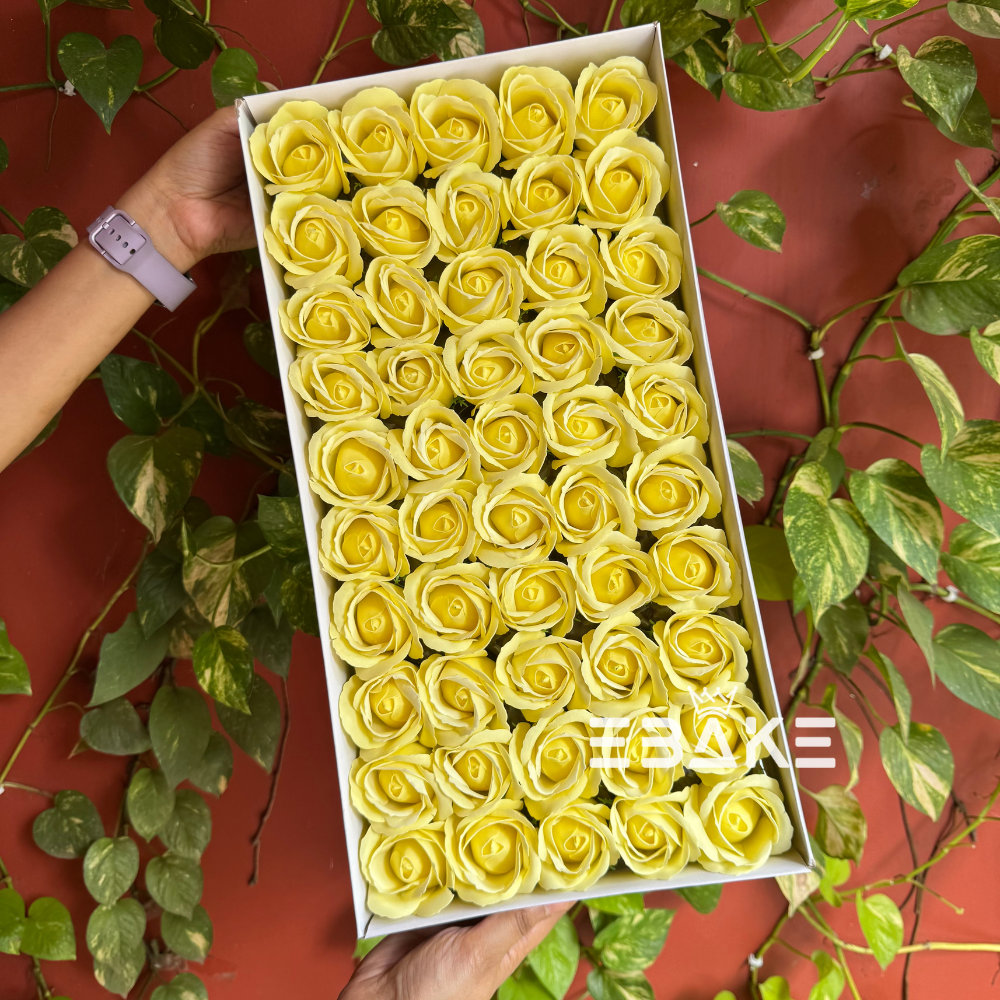 Scented Rose - Light Yellow Full Box (50 Pieces)