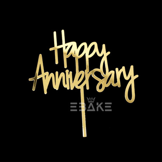 Happy Anniversary Cake Topper
