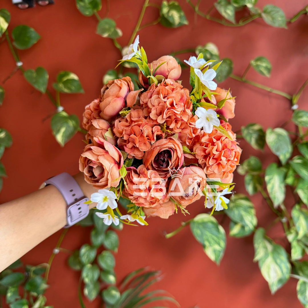 A1027 Peony & Hydrangea Bunch (Peonies, Hydrangea & Fillers)