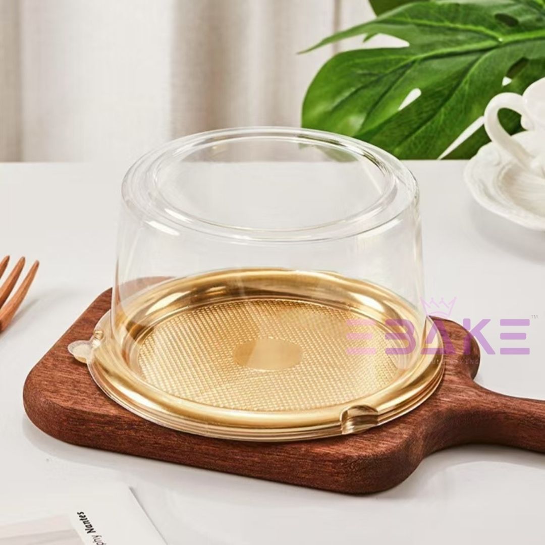 Round Cake Box/Pastry Box With Transparent Lid  (Set of 5)