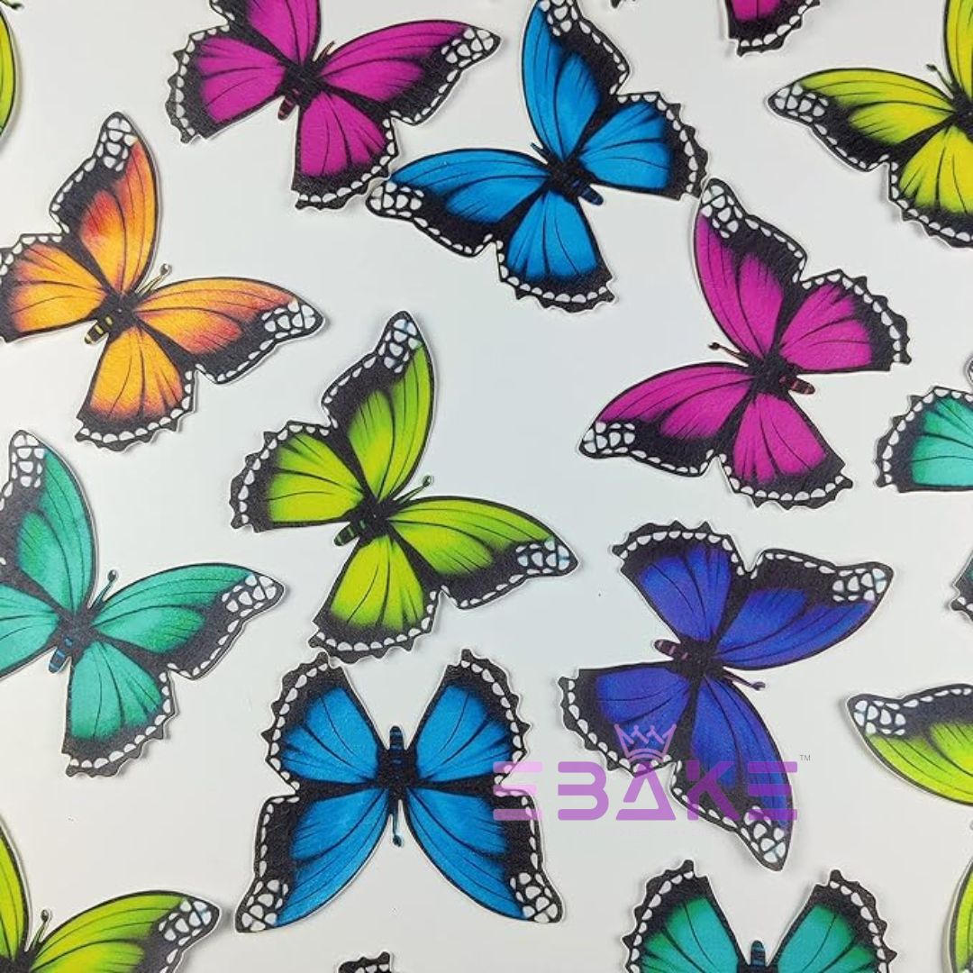 Edible Wafer Butterflies Large (8 Pieces)