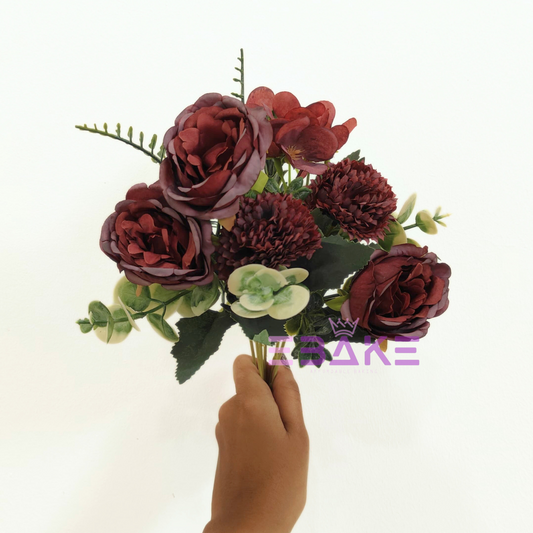 A1752 Rose Bunch With Carnations And Hydrangea