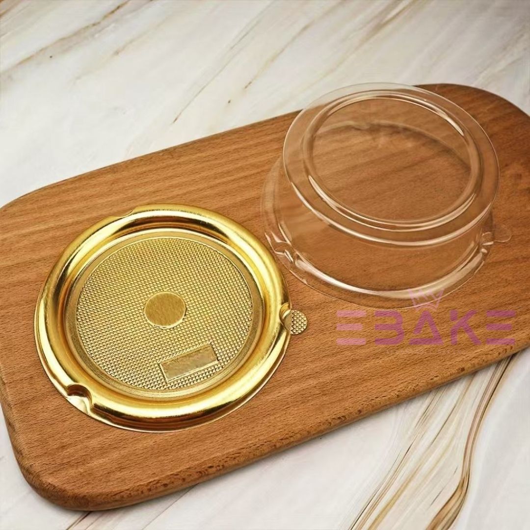 Round Cake Box/Pastry Box With Transparent Lid  (Set of 5)