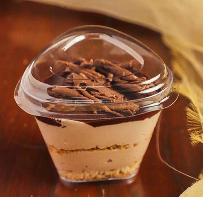 Acrylic Dessert Cup With Lid / Mousse Cups