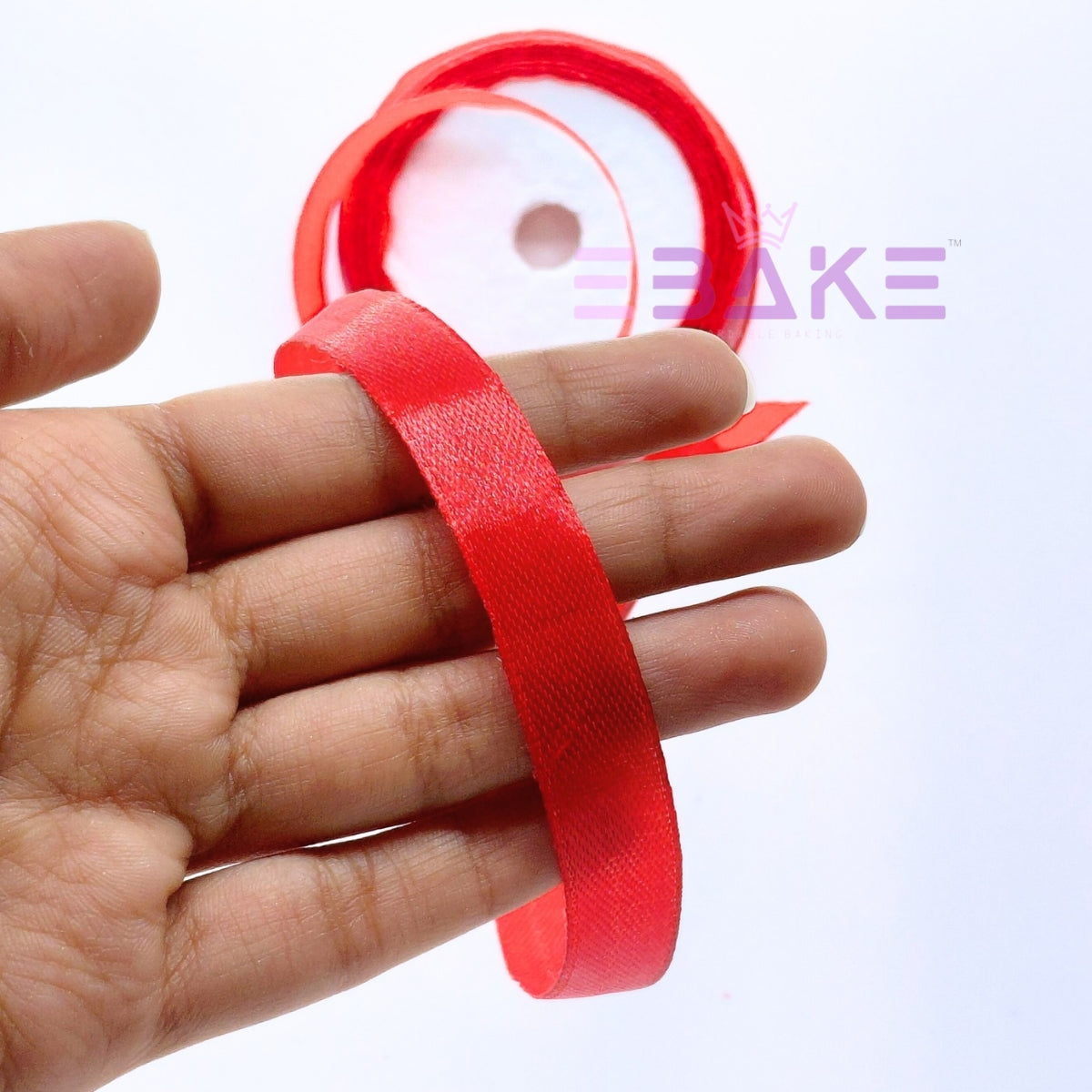 Red Satin Ribbon 0.5 Inch (Single Piece)