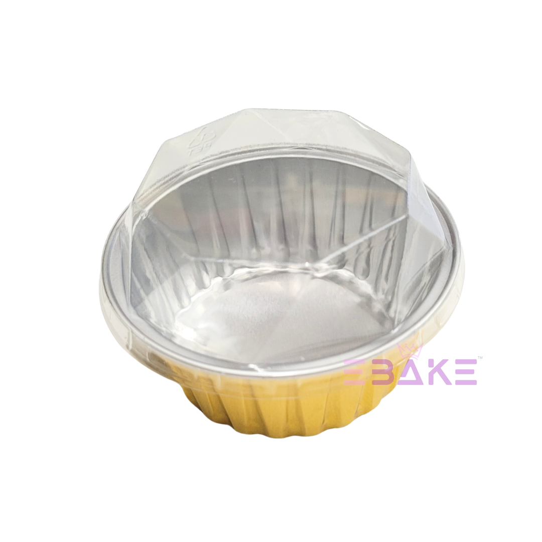 Aluminium Foil Baking Cups With Lids