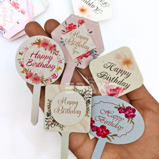 Birthday Paper Tags (Set Of 100 Pieces)