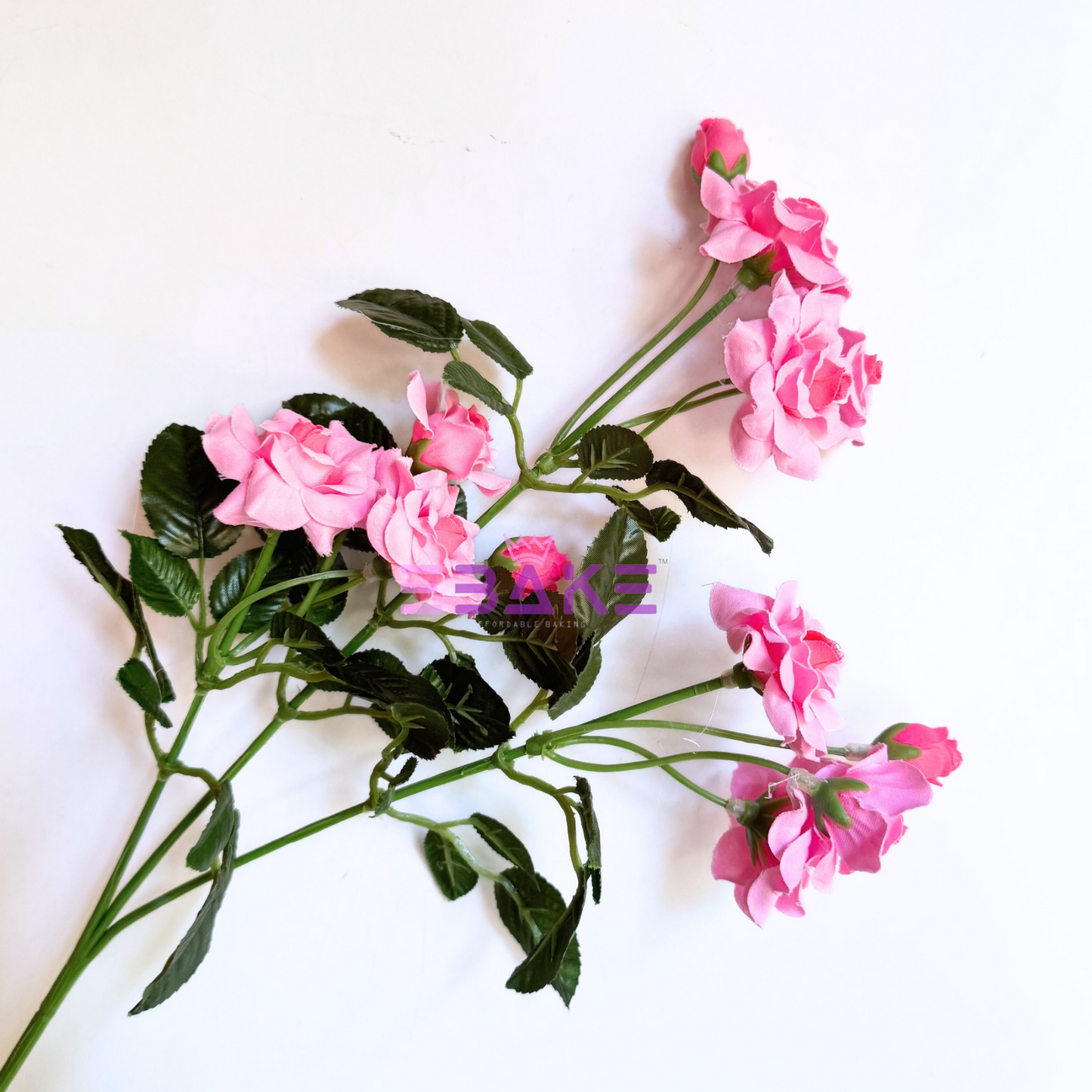 A1512 Realistic Rose Bunch (6 Roses With Fillers) Pink