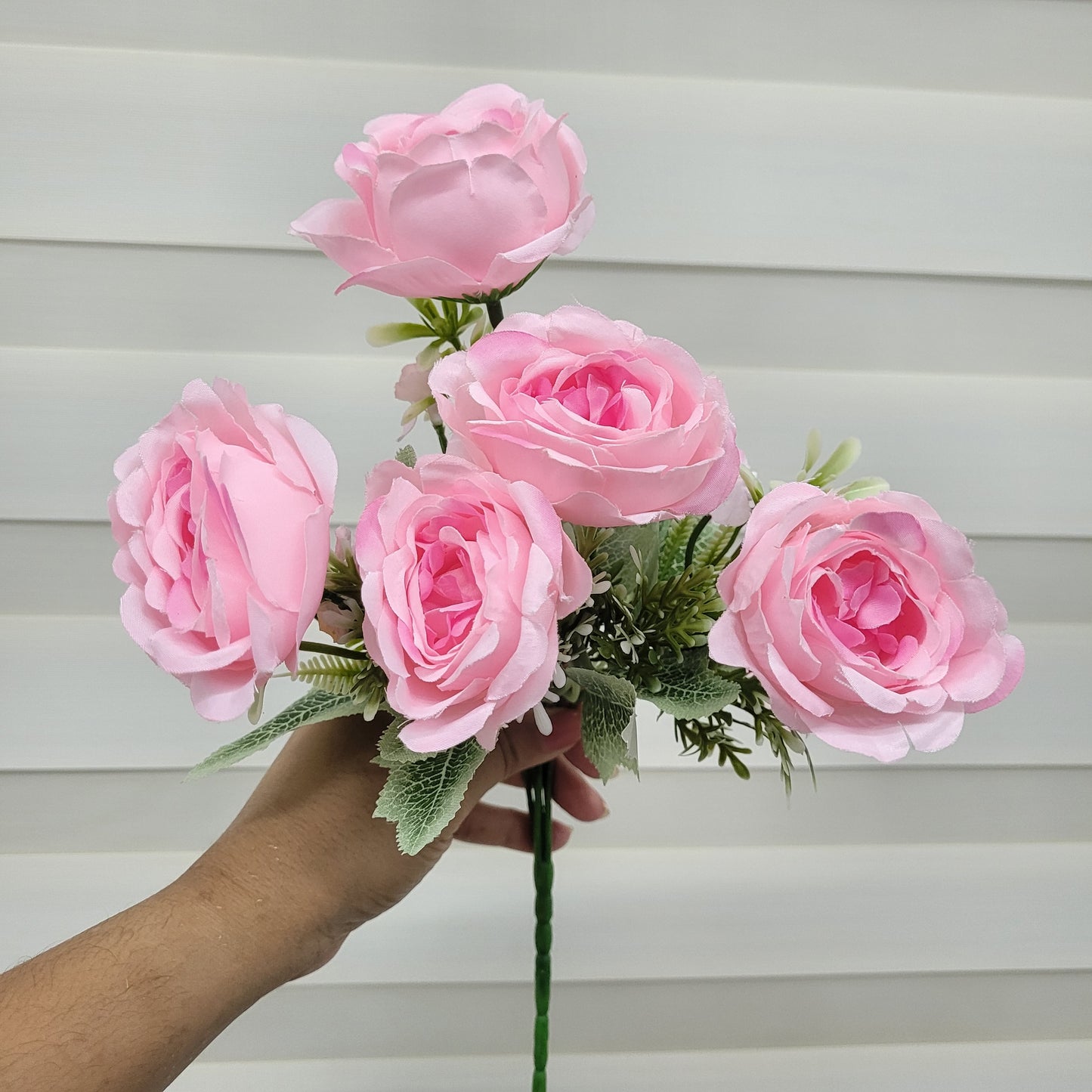 A1130 Light Pink Peony Bunch With Fillers (5 Peonies)