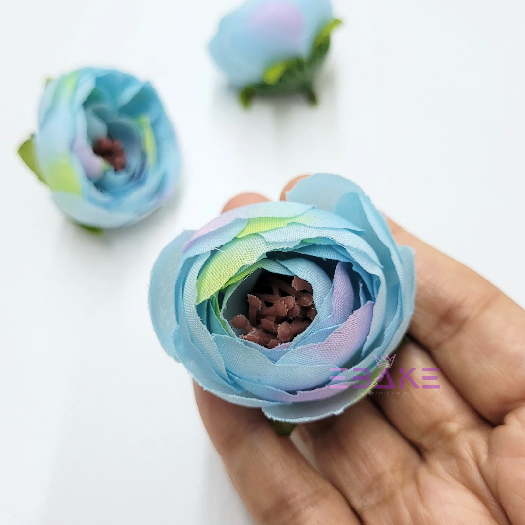 Small Peony - A152 Light Blue