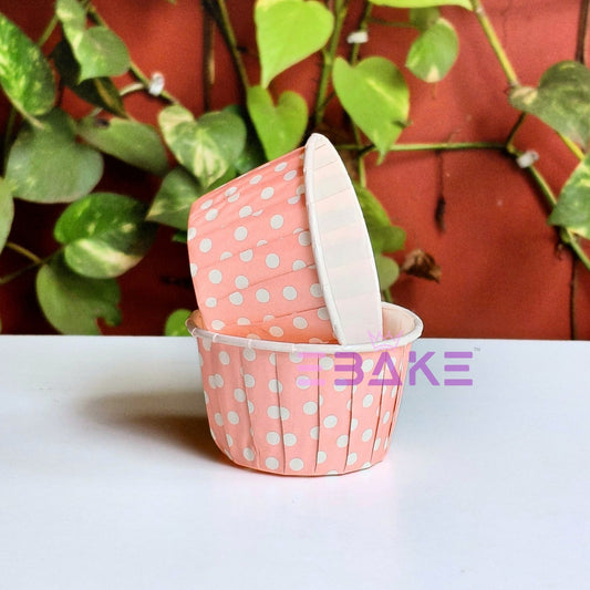 Pink Rolled Rim Muffin Cup / Cupcake Liners (Set of 50 pieces)