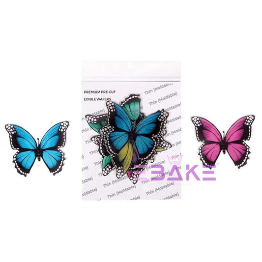Edible Wafer Butterflies Large (8 Pieces)