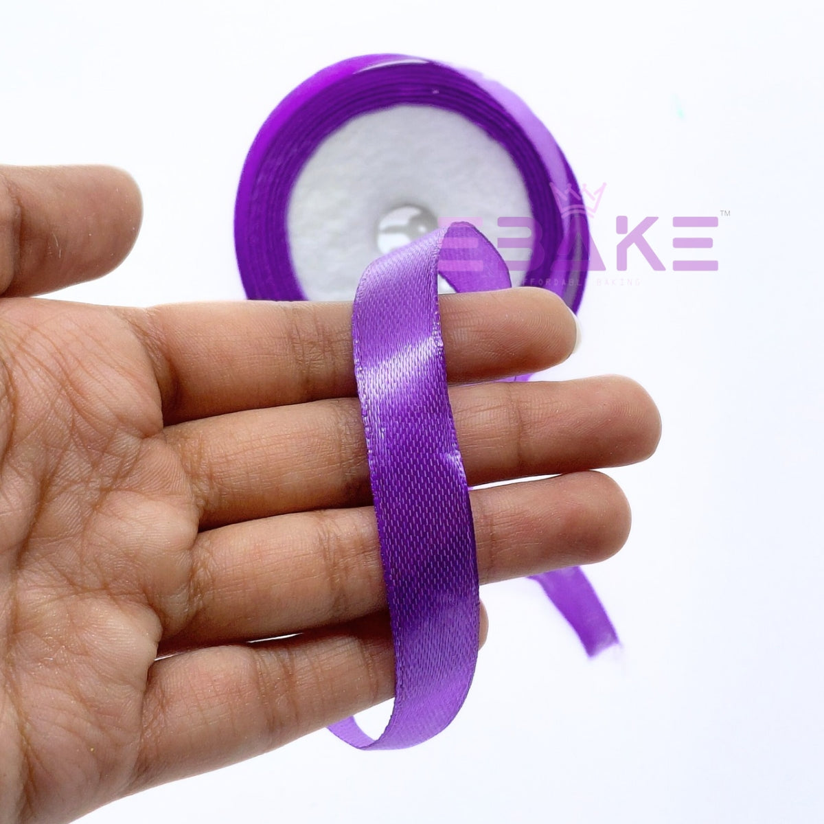 Violet Satin Ribbon 0.5 Inch (Single Piece)