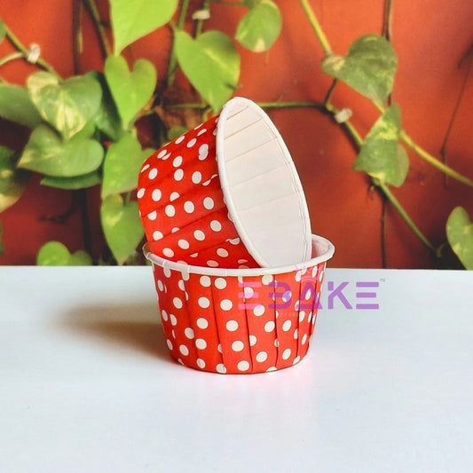 Red Rolled Rim Muffin Cup / Cupcake Liners (Set of 50 pieces)