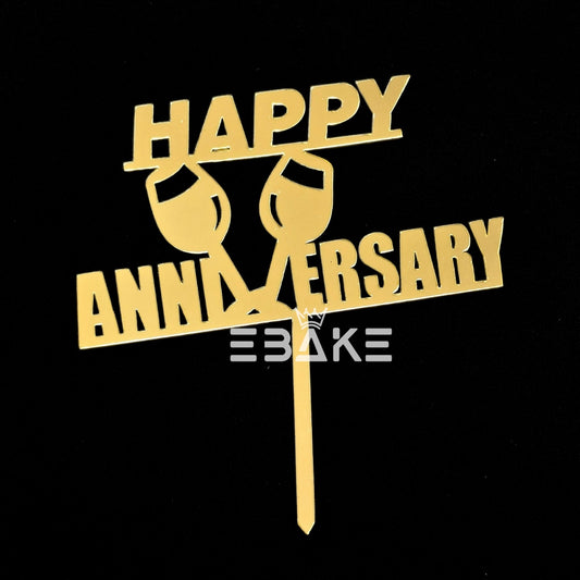 Happy Anniversary Cake Topper