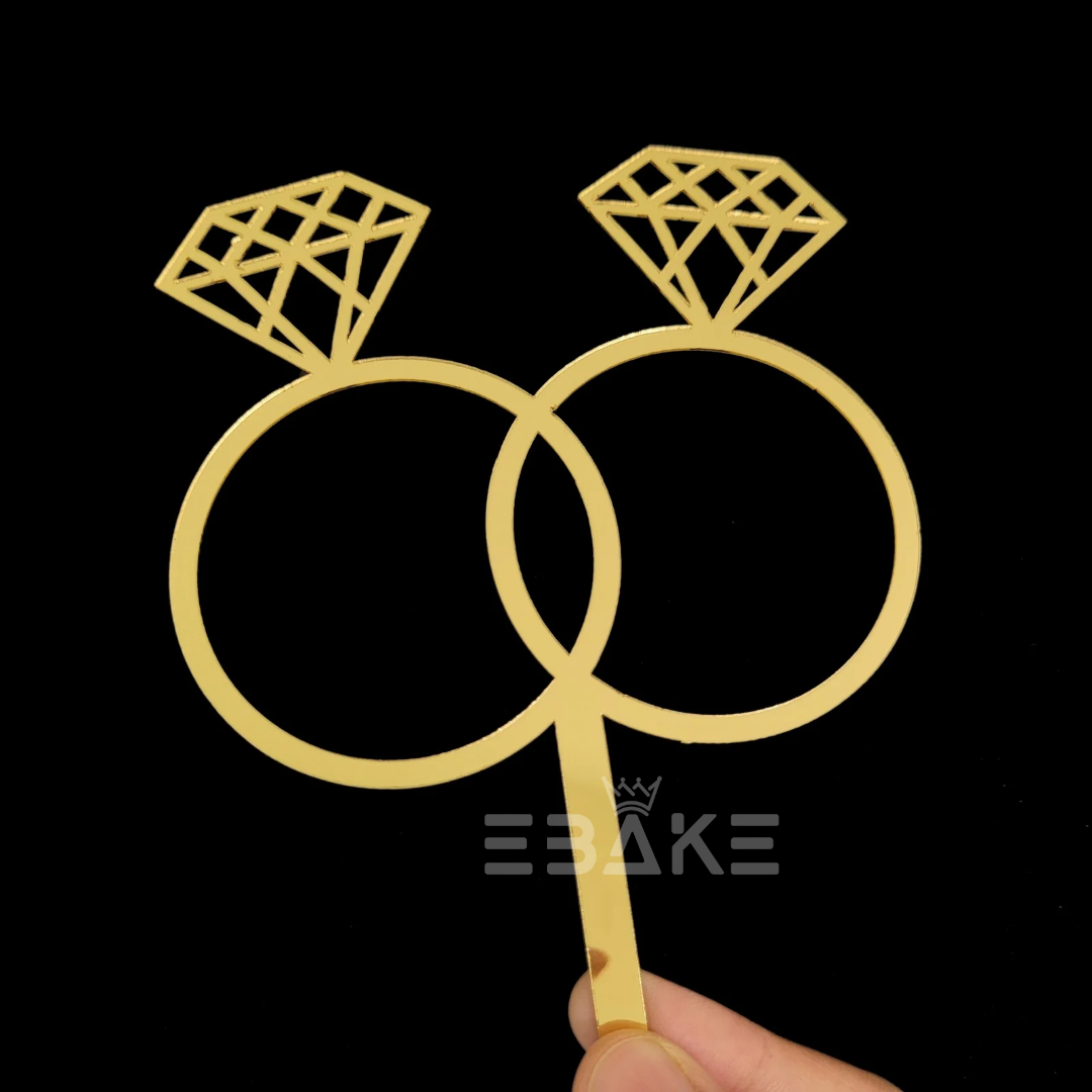 Ring Cake Topper 5"