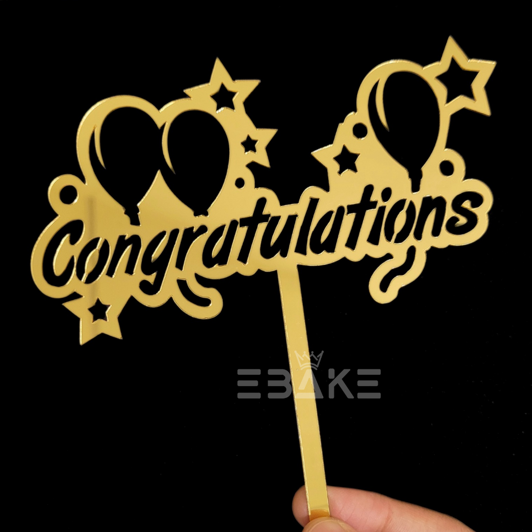 Congratulations Cake Topper