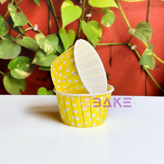 Yellow Rolled Rim Muffin Cup / Cupcake Liners (Set of 50 pieces)