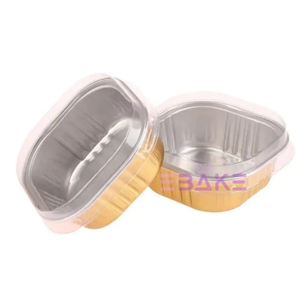Aluminium  Foil Square Baking Cup With Lid
