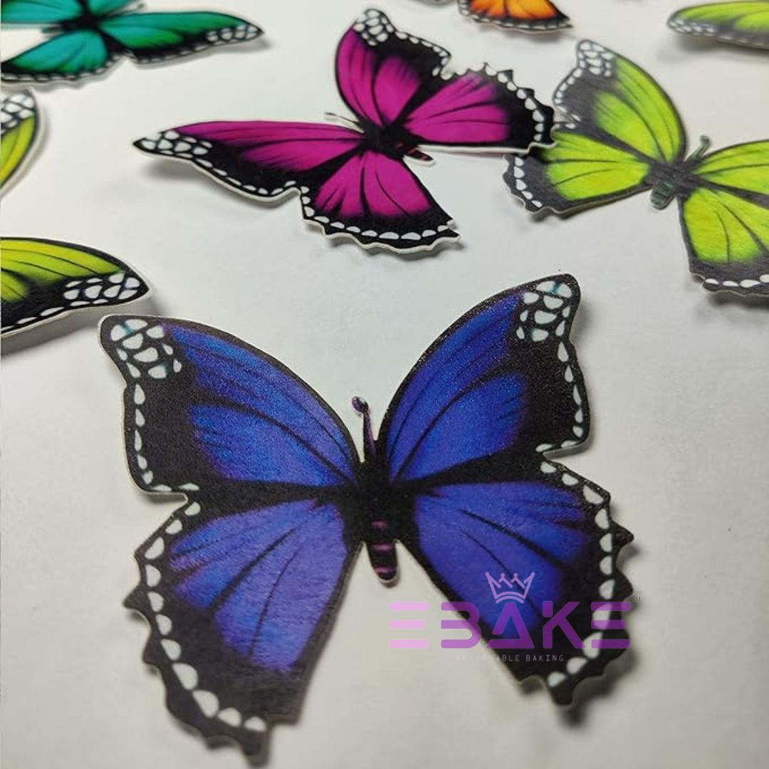 Edible Wafer Butterflies Large (8 Pieces)