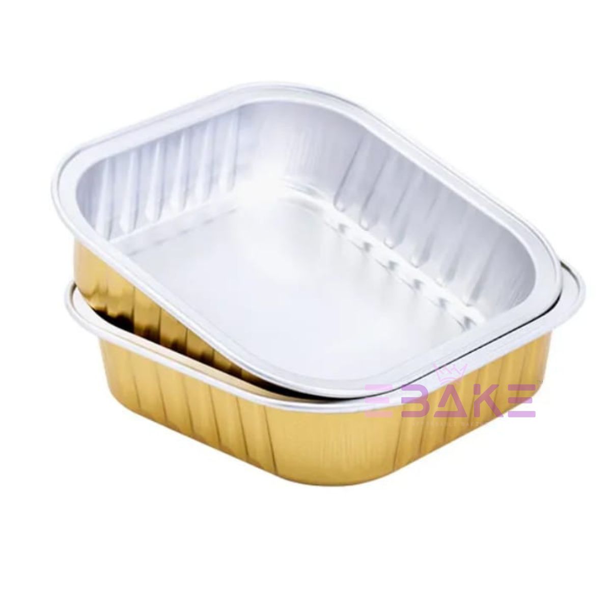 Aluminium  Foil Square Baking Cup With Lid