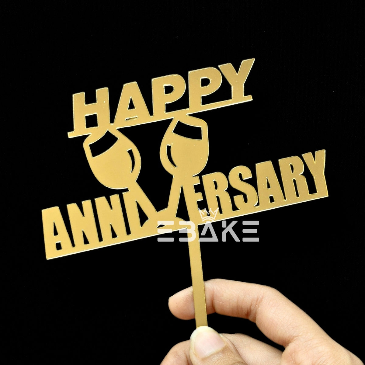 Happy Anniversary Cake Topper