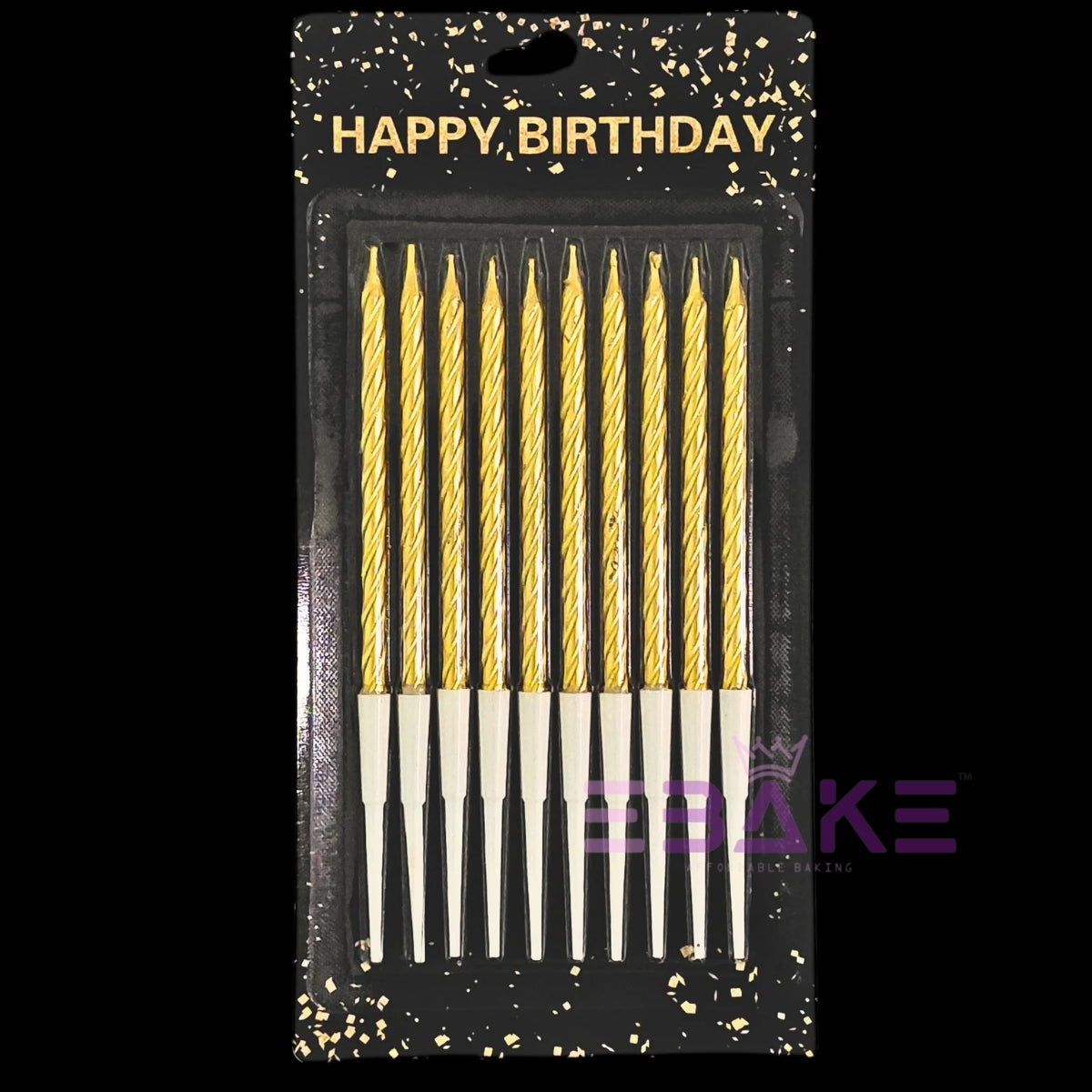 Golden Metallic Twist Candles
