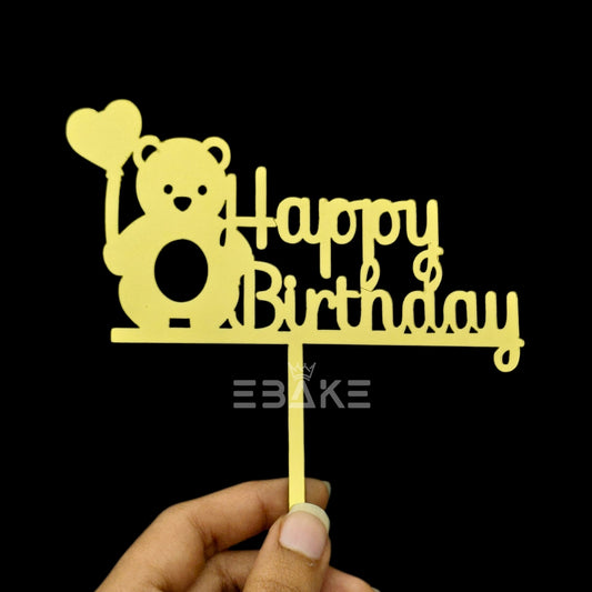 Happy Birthday Cake Topper
