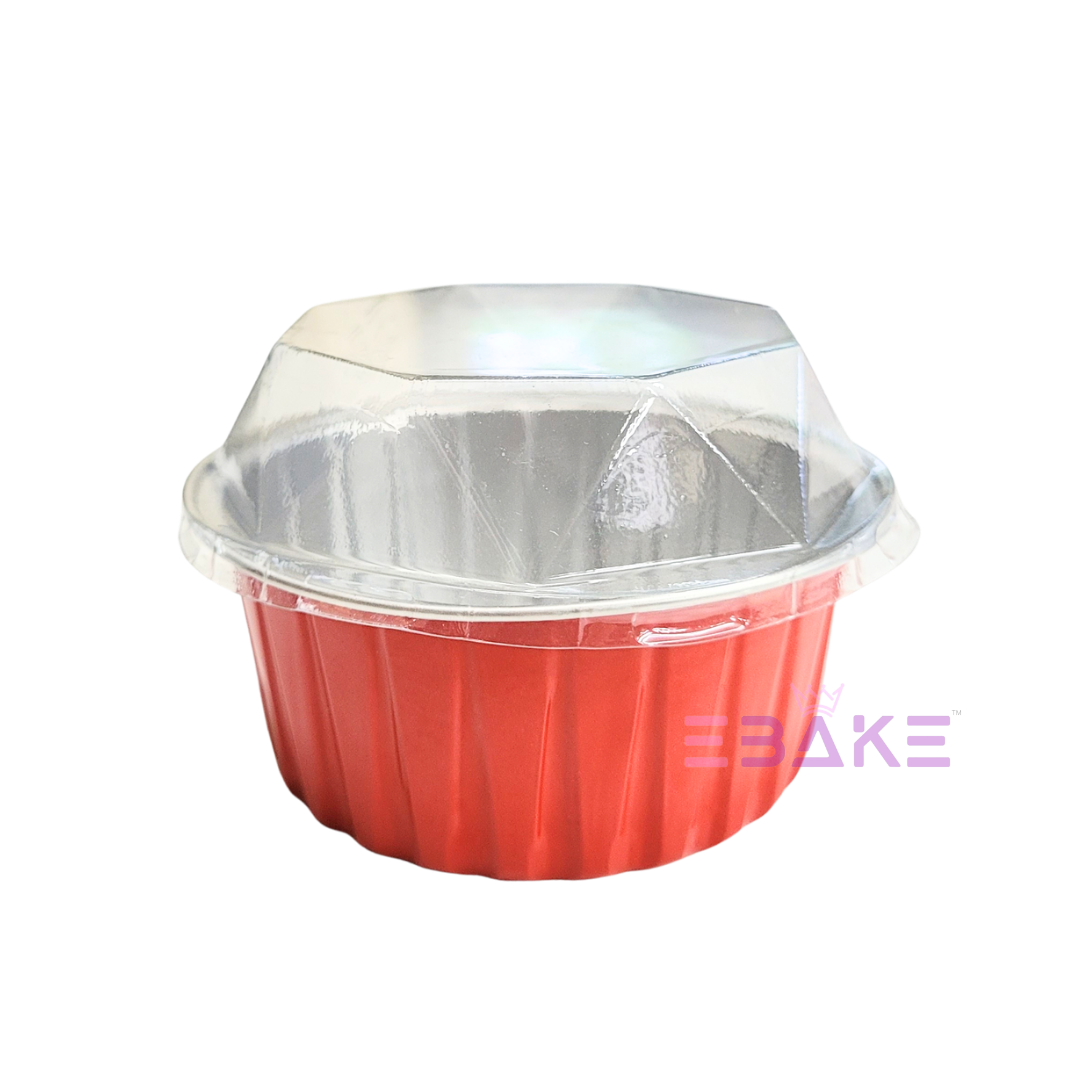 Aluminium Foil Baking Cups With Lids