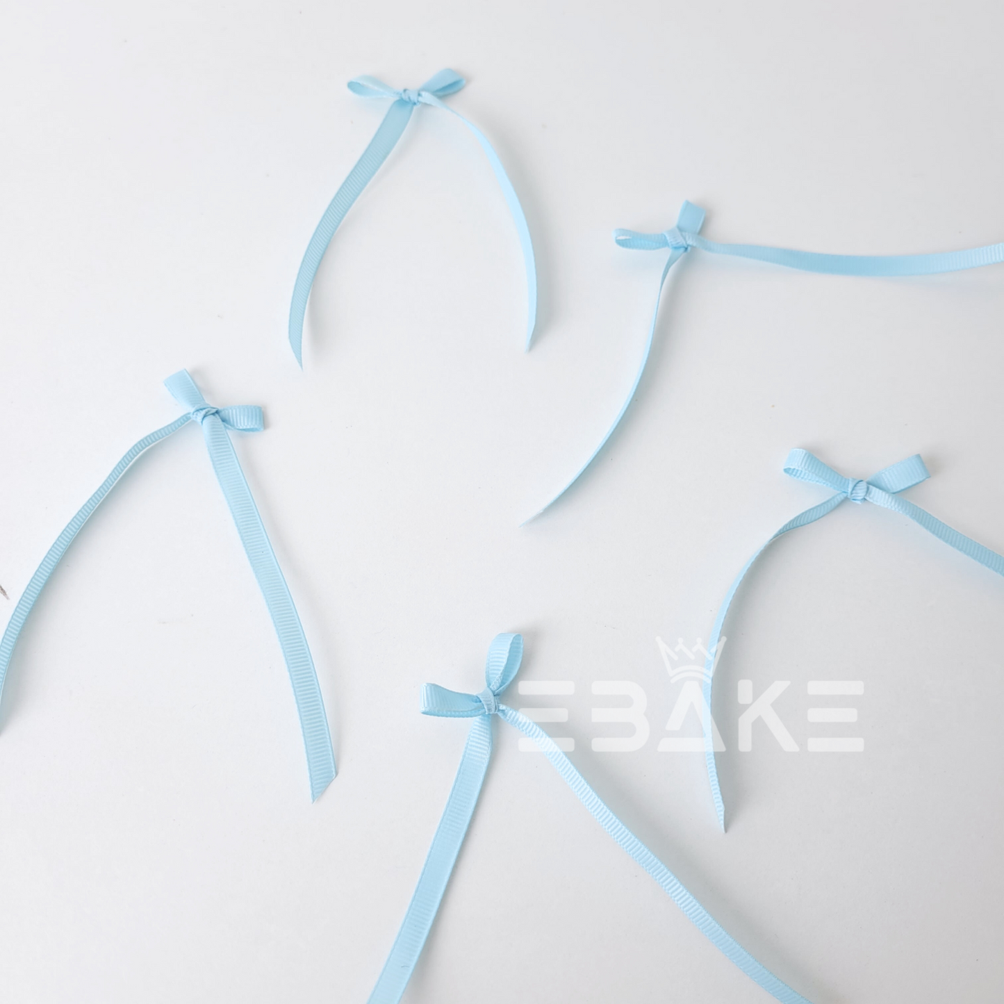 Trending Ribbon Cake Bow - Light Blue (Set of 5 pcs)