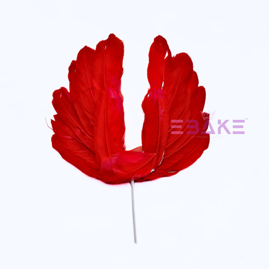 Feather Wings - Red (Single Piece)