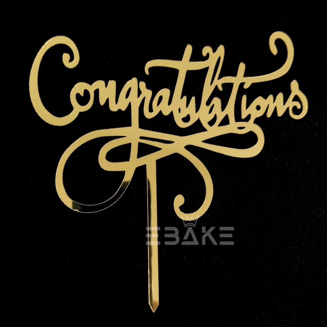 Congratulations Cake Topper EBAKE
